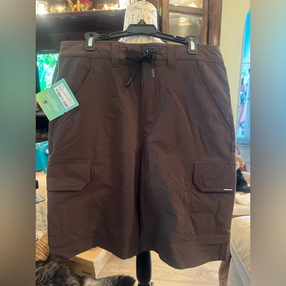 Men's Brown Cargo Shorts